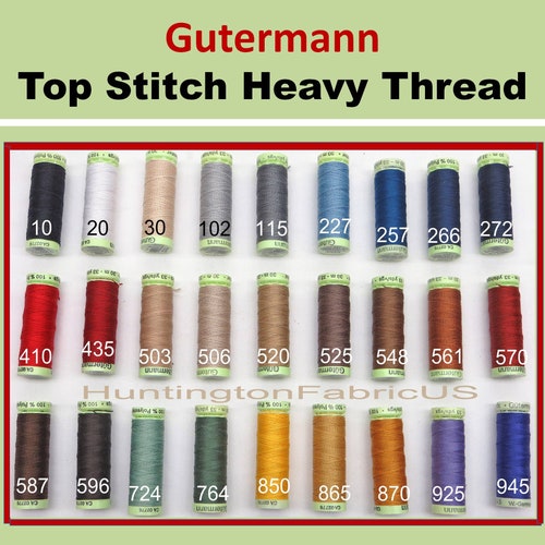 Gutermann Top Stitch Heavy Duty Thread Etsy
