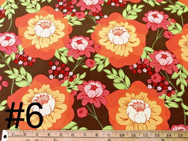 Michael Miller Floral Fabric by the Yard (STK #6) - Etsy