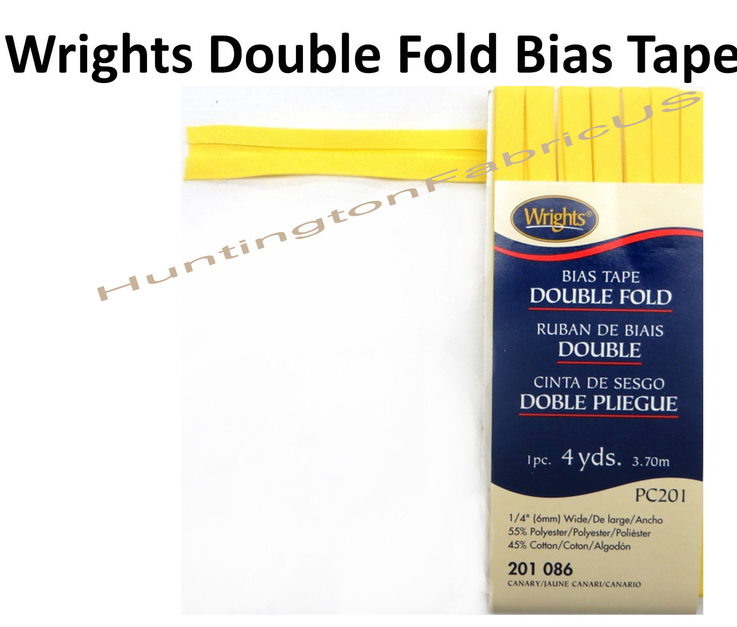 Wrights 201, 1/4 Double Fold Bias Tapes : Buy Cheap & Discount Fashion  Fabric Online
