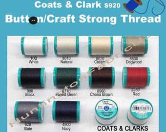 Coats & Clark S920 | Dual Duty plus Button and Craft Thread