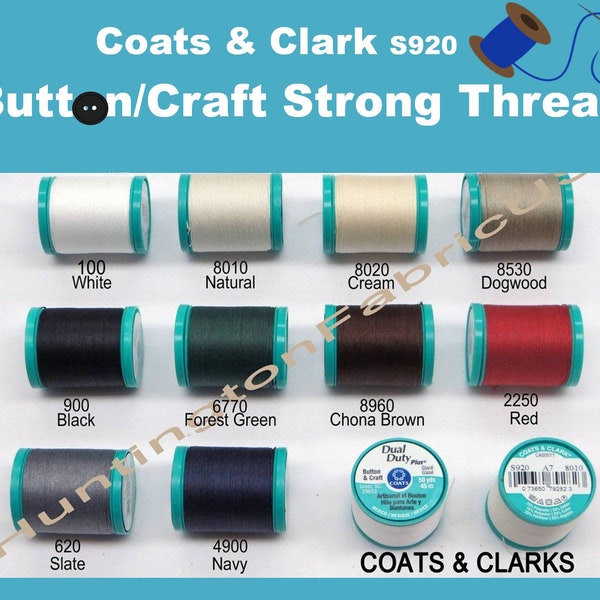 Coats & Clark S920 | Dual Duty plus Button and Craft Thread