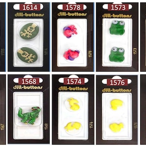 Dill Novelty Buttons | Animal Buttons | Craft Buttons