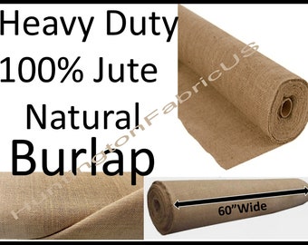 Natural Burlap Fabric by the yard