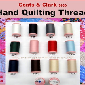 Coats & Clark S980 Hand Quilting Cotton Thread image 1