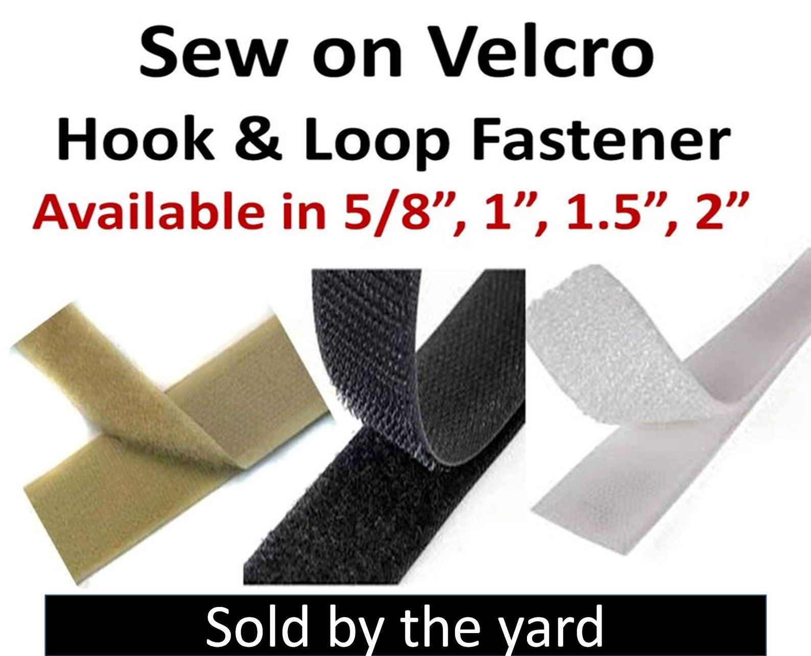 Sewon Velcro Fastener by the yard Etsy