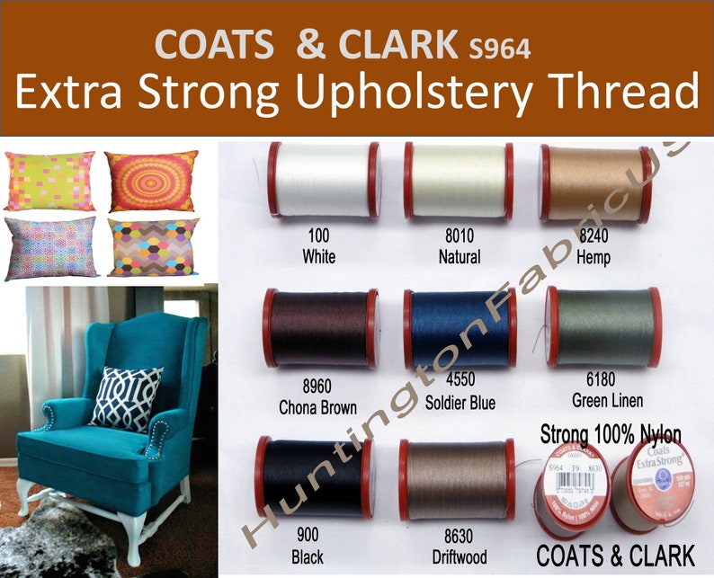COATS and CLARK S964 extra Strong Upholstery Thread - Etsy