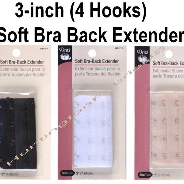 Dritz 3'' Four Hook Bra Back Extender