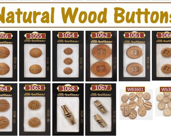 Natural Wood Buttons