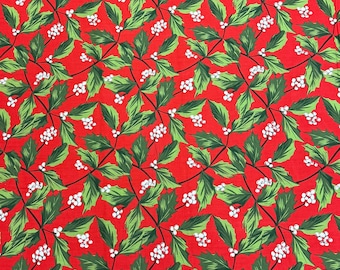 Holly Jolly Christmas Delight | By the yard | 100% Cotton Print