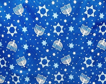Hanukkah fabric by the yard
