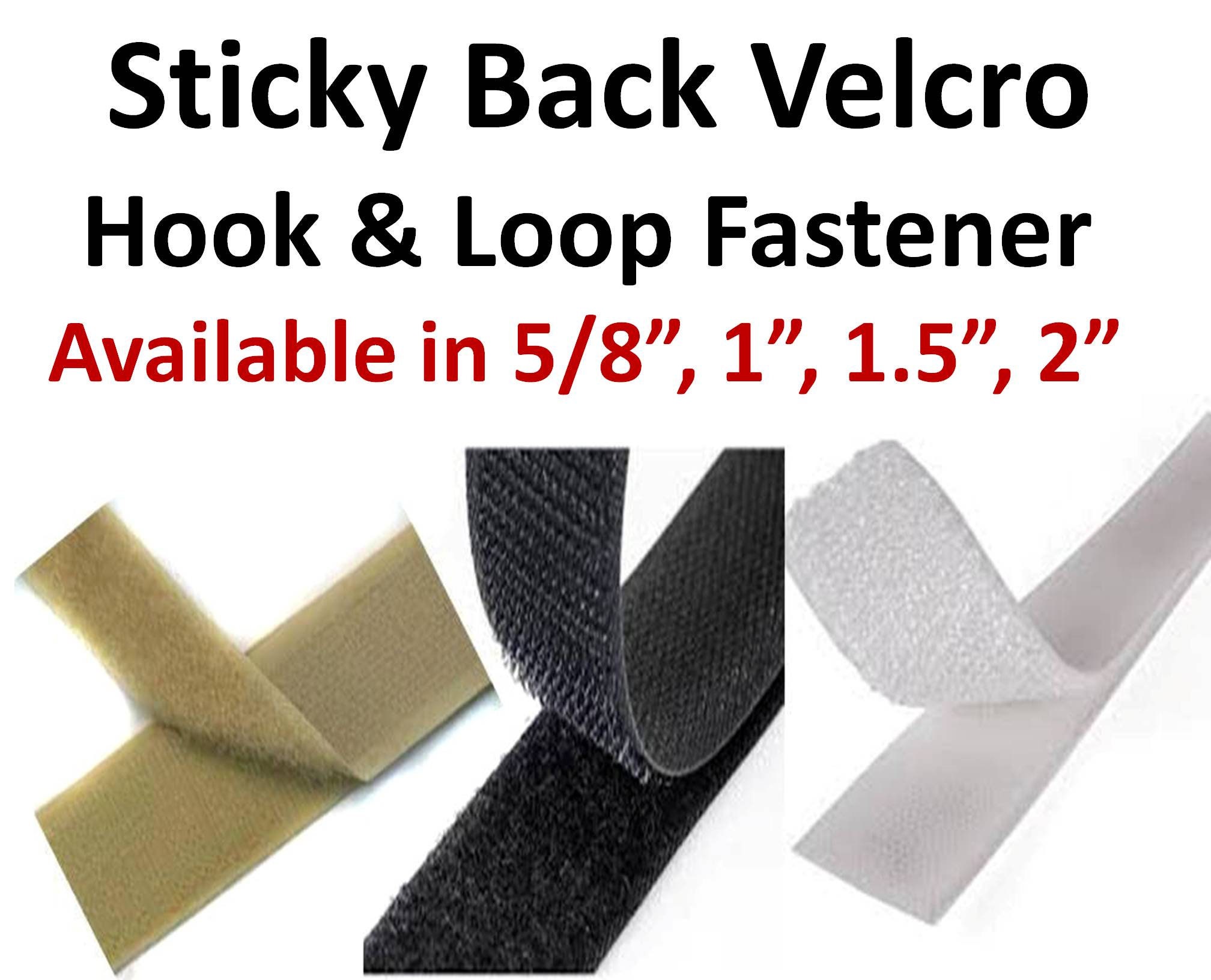 Sticky Back Velcro Fastener by the yard Etsy
