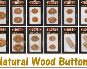Dill Natural Wood Buttons