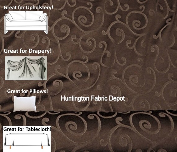 Brown best sale drapery fabric