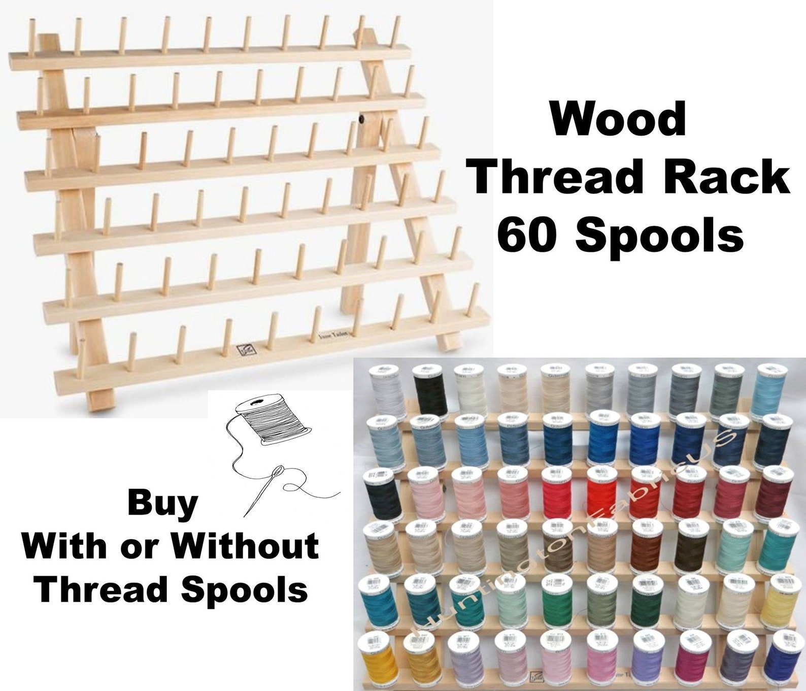 60 Spool Thread Rack With Legs - Etsy