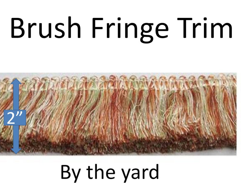 Brush Fringe Trim by the Yard Etsy