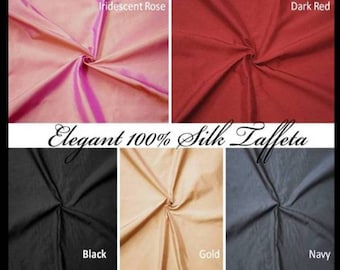 Elegant 100% Silk Taffeta