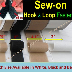 Sew-on Hook and Loop Fastener by the yard