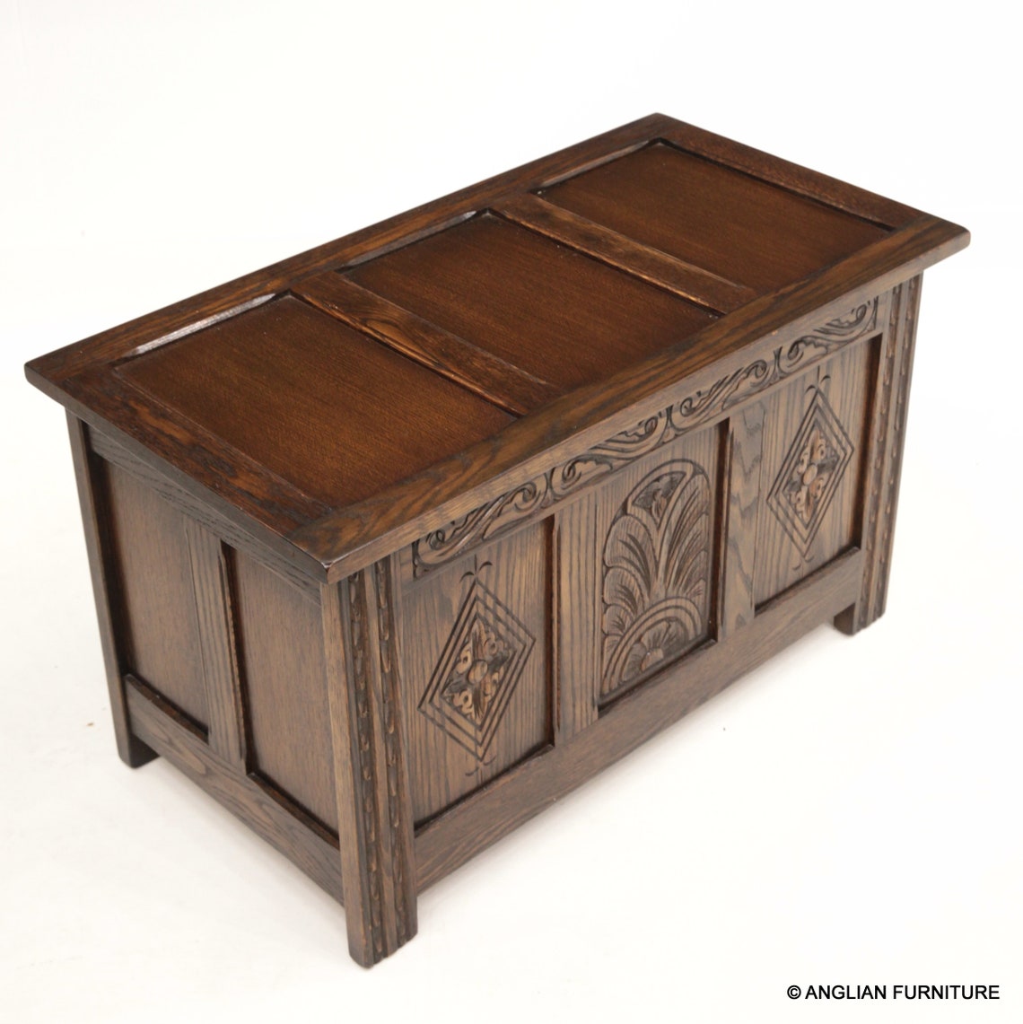 Jaycee Solid Oak Blanket Box FREE UK DELIVERY Etsy