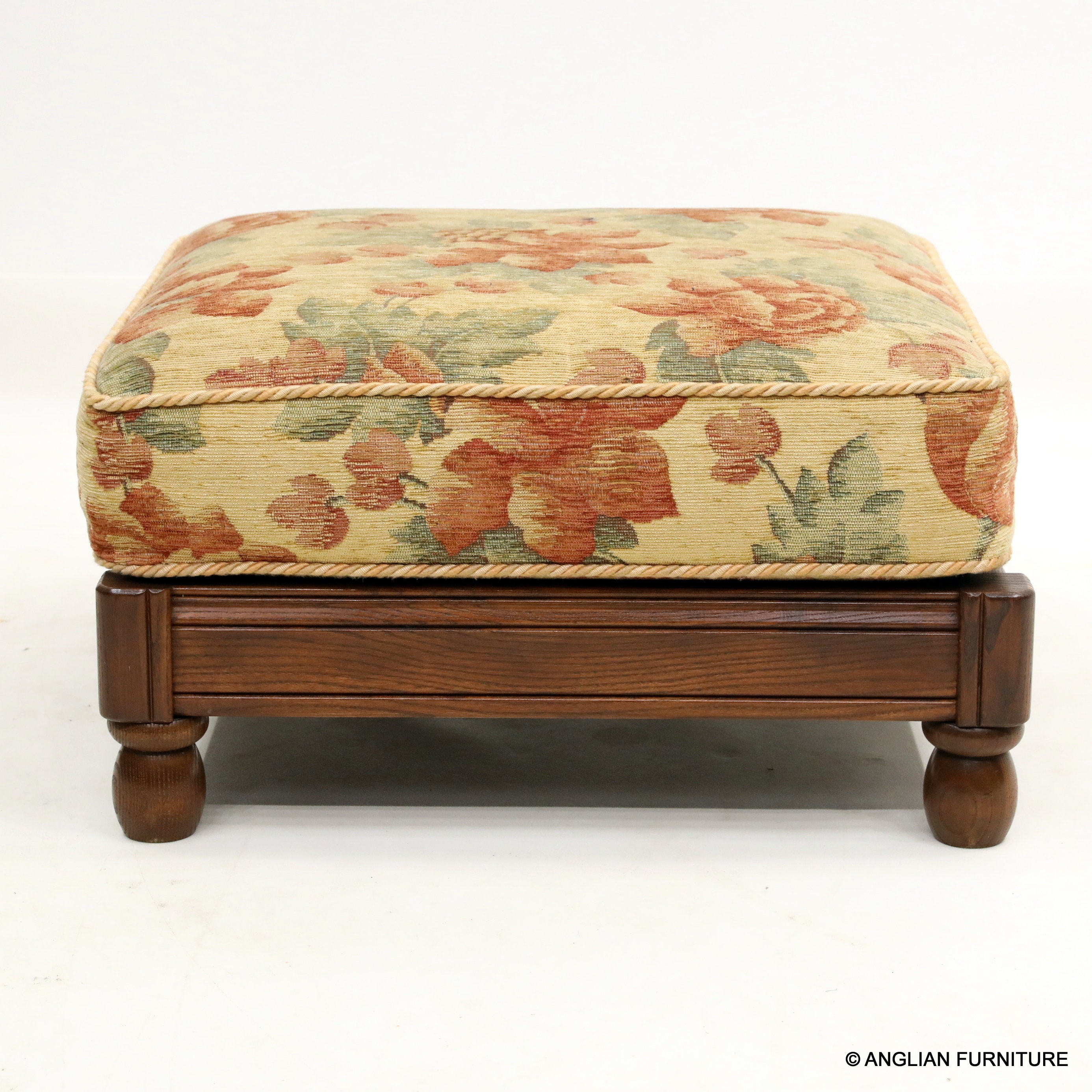 Genuine Ercol Foot Stool Fruitwood Finish Ercol Upholstery Etsy