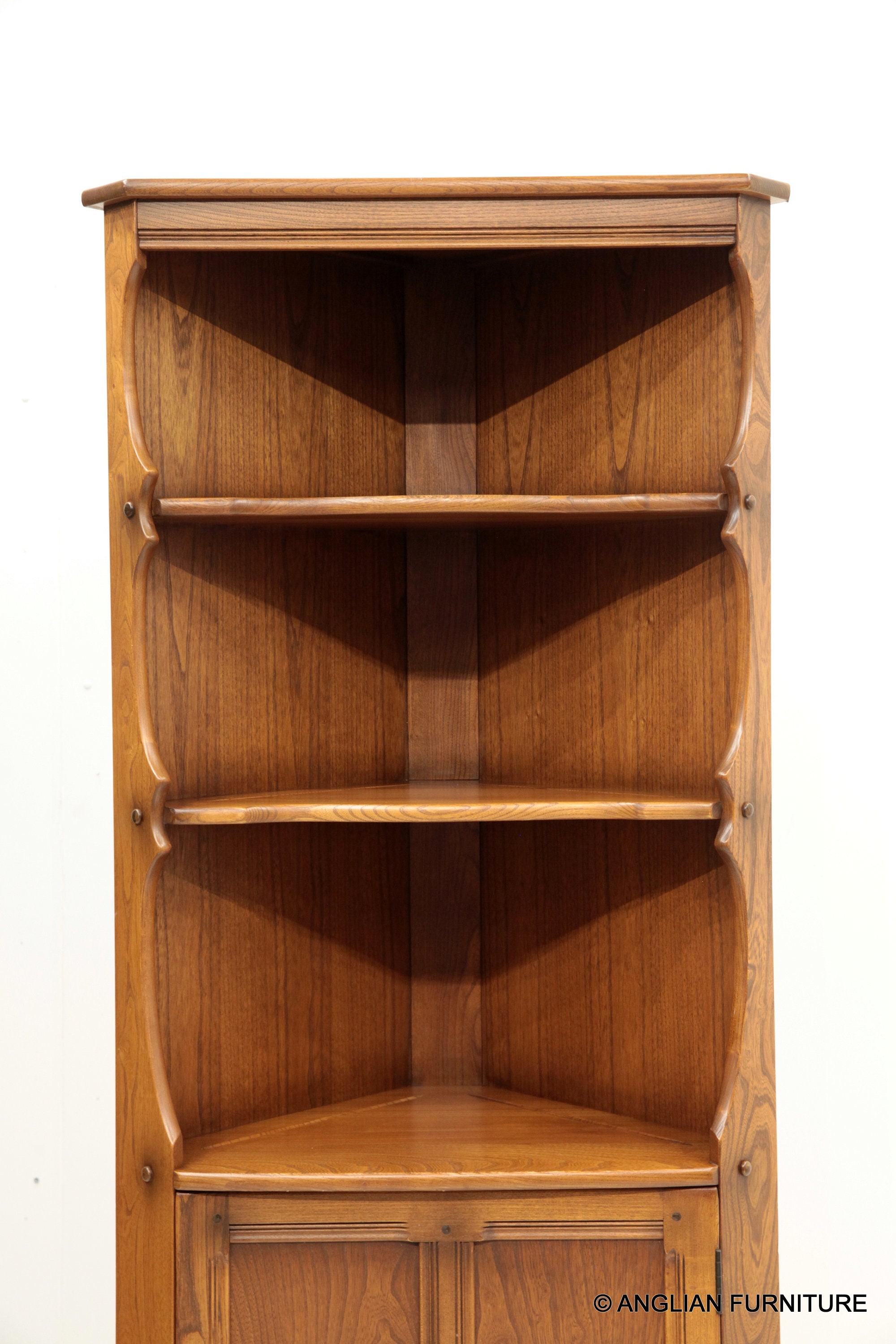 Ercol Corner With Open Shelves and Lower Cupboard Etsy