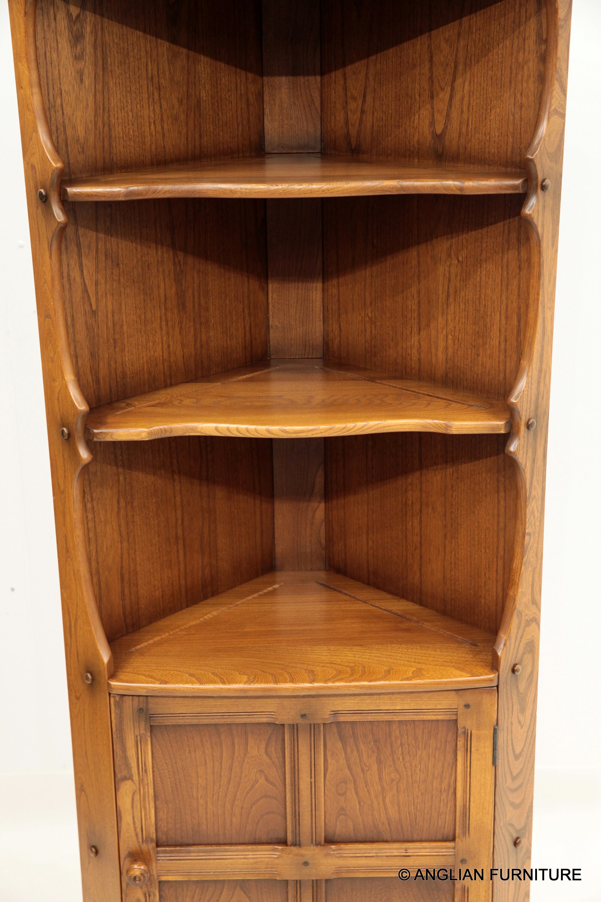 Ercol Corner With Open Shelves and Lower Cupboard Etsy