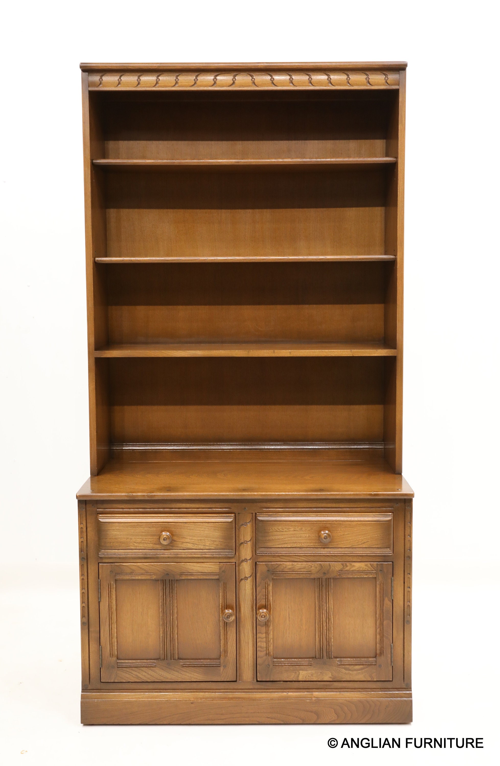 Ercol Mural Bookcase With Cupboard and Drawers Golden Dawn Etsy