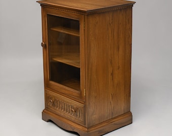 Ercol Hi Fi Cabinet Winchester Model 961 Glass Door Golden Dawn FREE UK Delivery