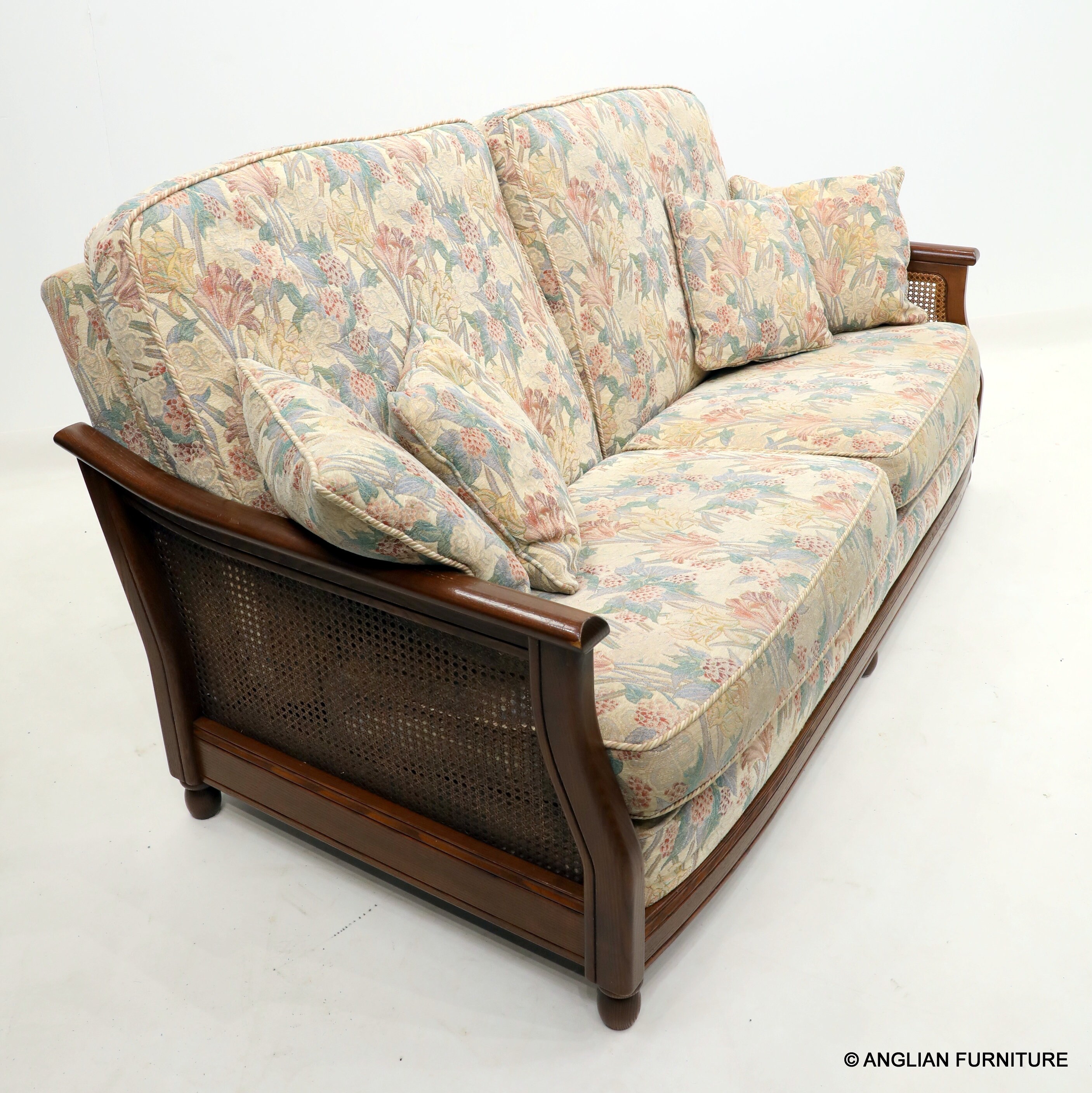 Ercol Bergere 3 Seater Sofa Fruitwood Finish with Genuine Etsy