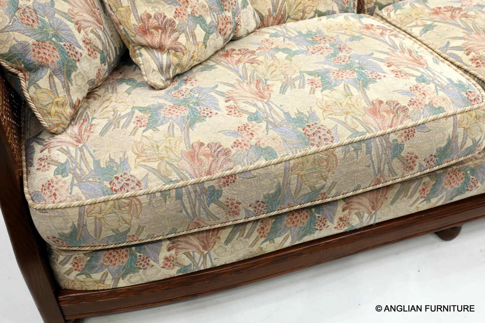 Ercol Bergere 3 Plazas Sofá Fruitwood Acabado con genuina Etsy