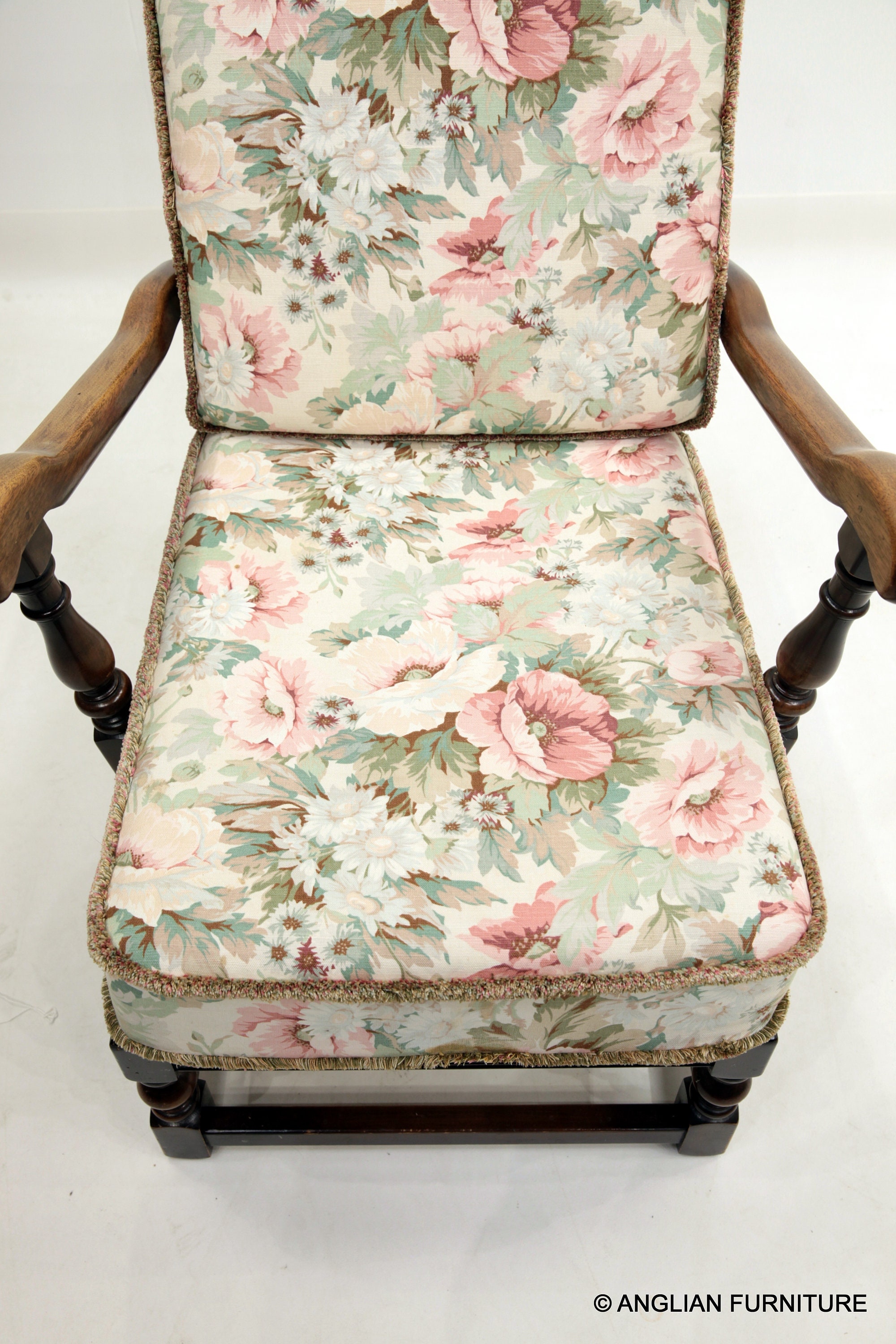Ercol Easychair Low Armchair Floral Upholstery FREE UK Etsy UK