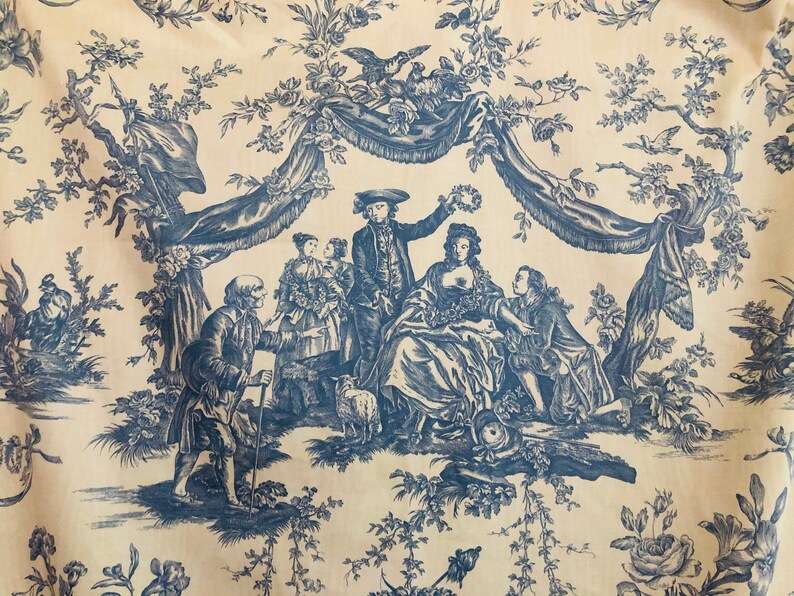 TOILE De JOUY FABRIC Vintage John Wilman Etsy