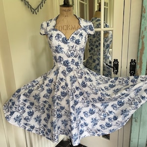 50’s Style TOILE De JOUY DRESS