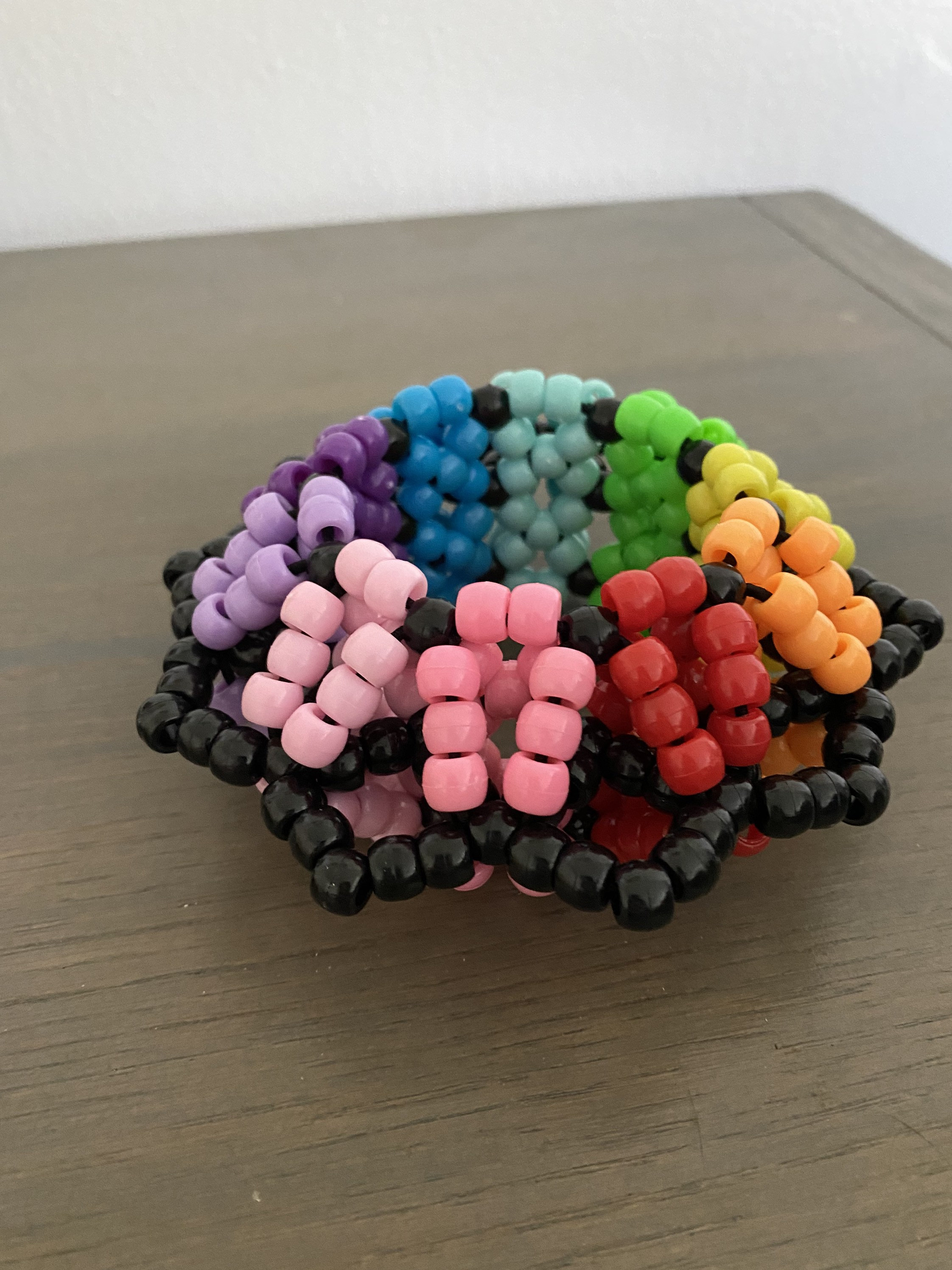 Rainbow 3D UFO Kandi Cuff Etsy