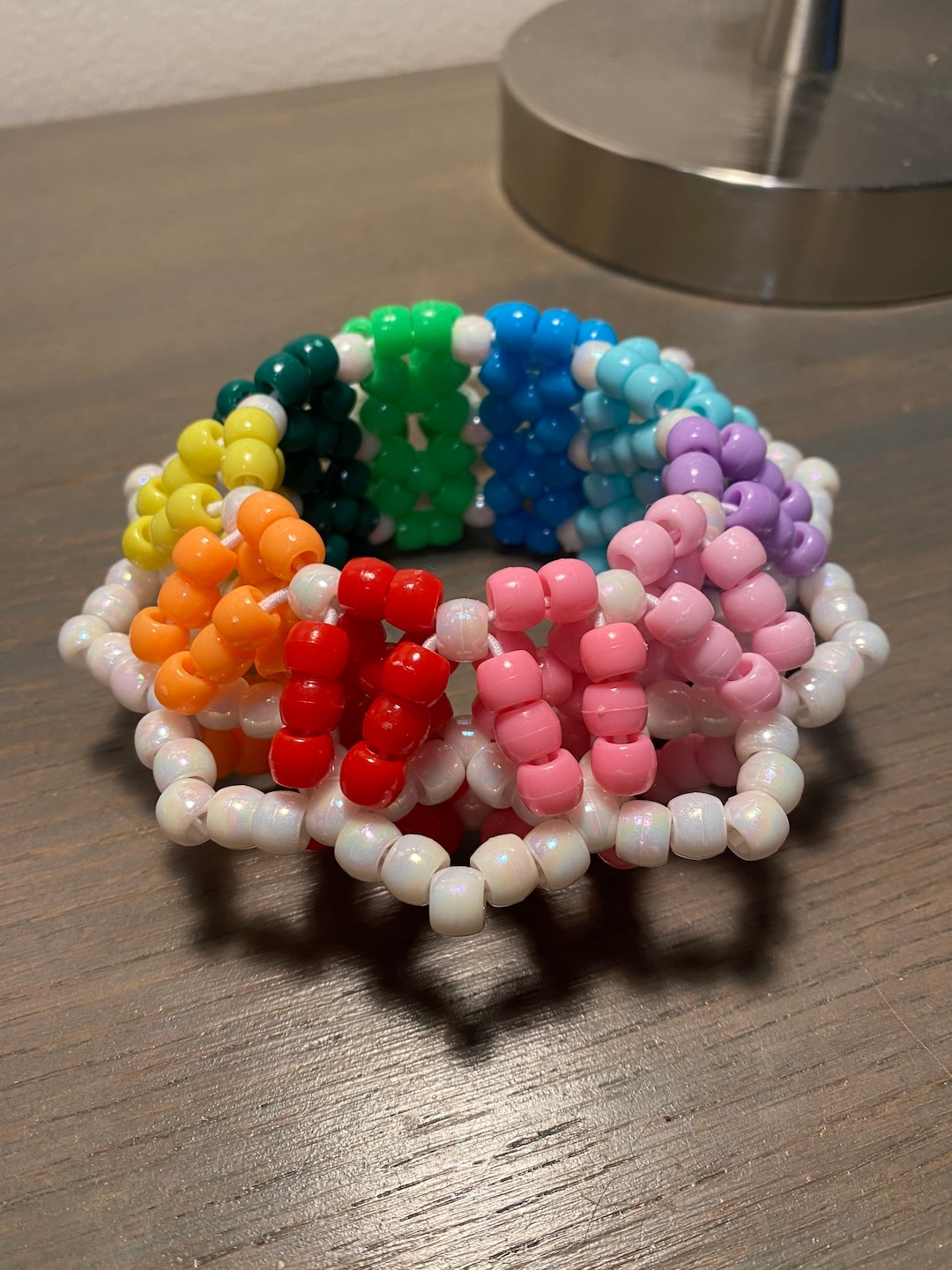 Rainbow 3D UFO Kandi Cuff Etsy