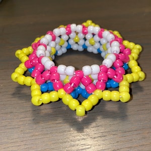 Pansexual Pride 3D UFO Kandi Cuff