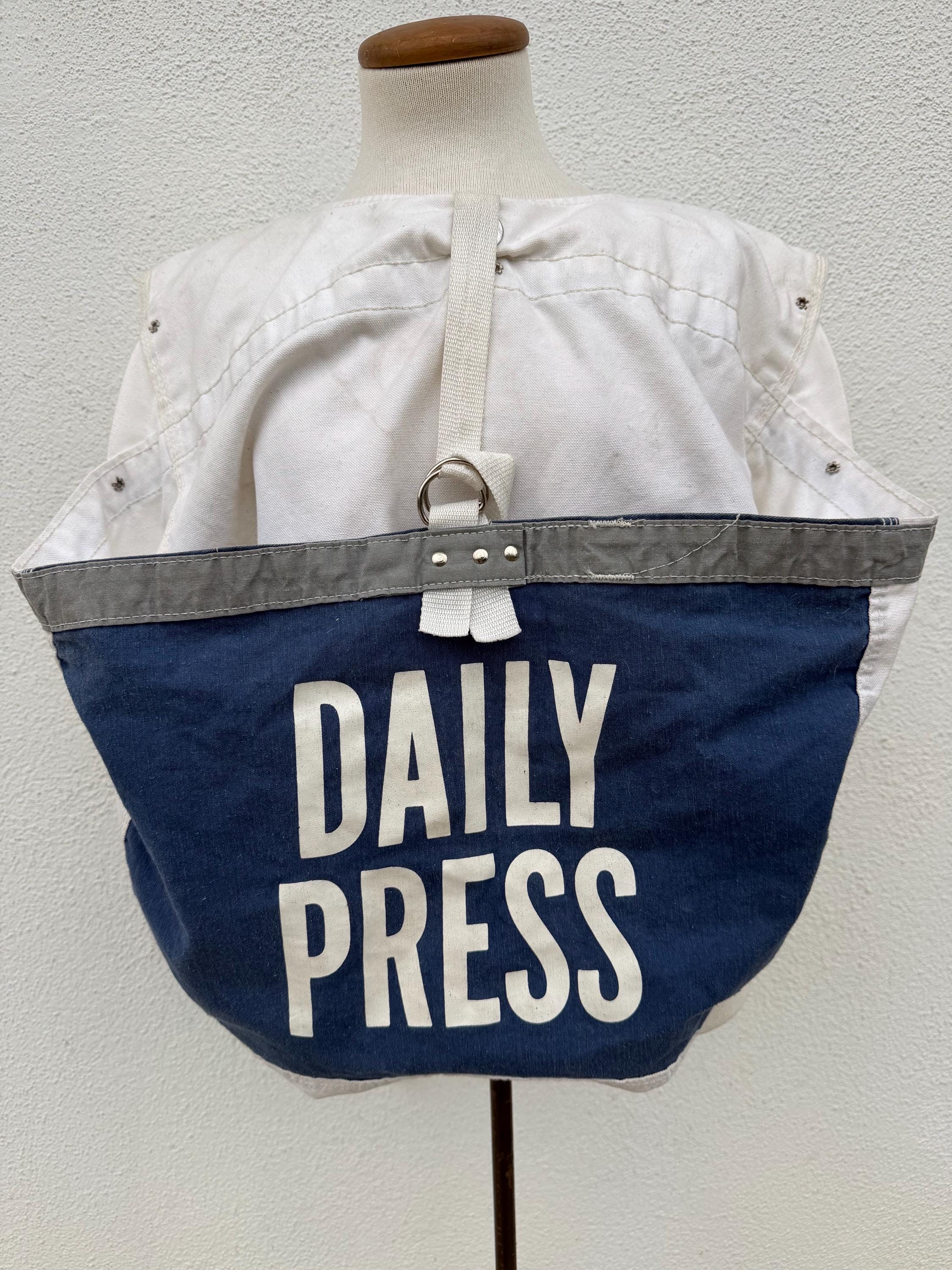60s Newspaper Carrier Bag - Etsy