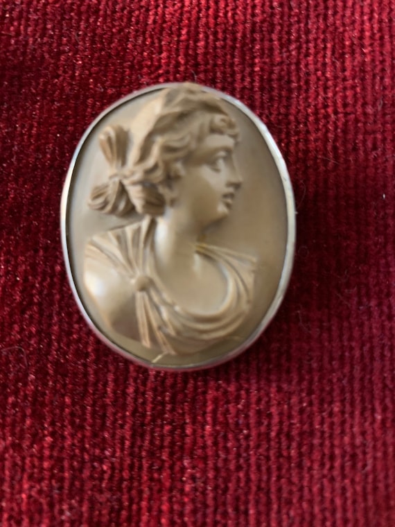 Antique Victorian Lava Cameo