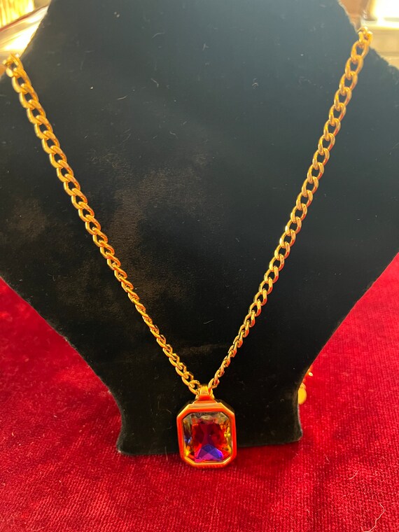 2 Pc Vintage KJL Kenneth Jay Lane “Mystic Topaz” … - image 7