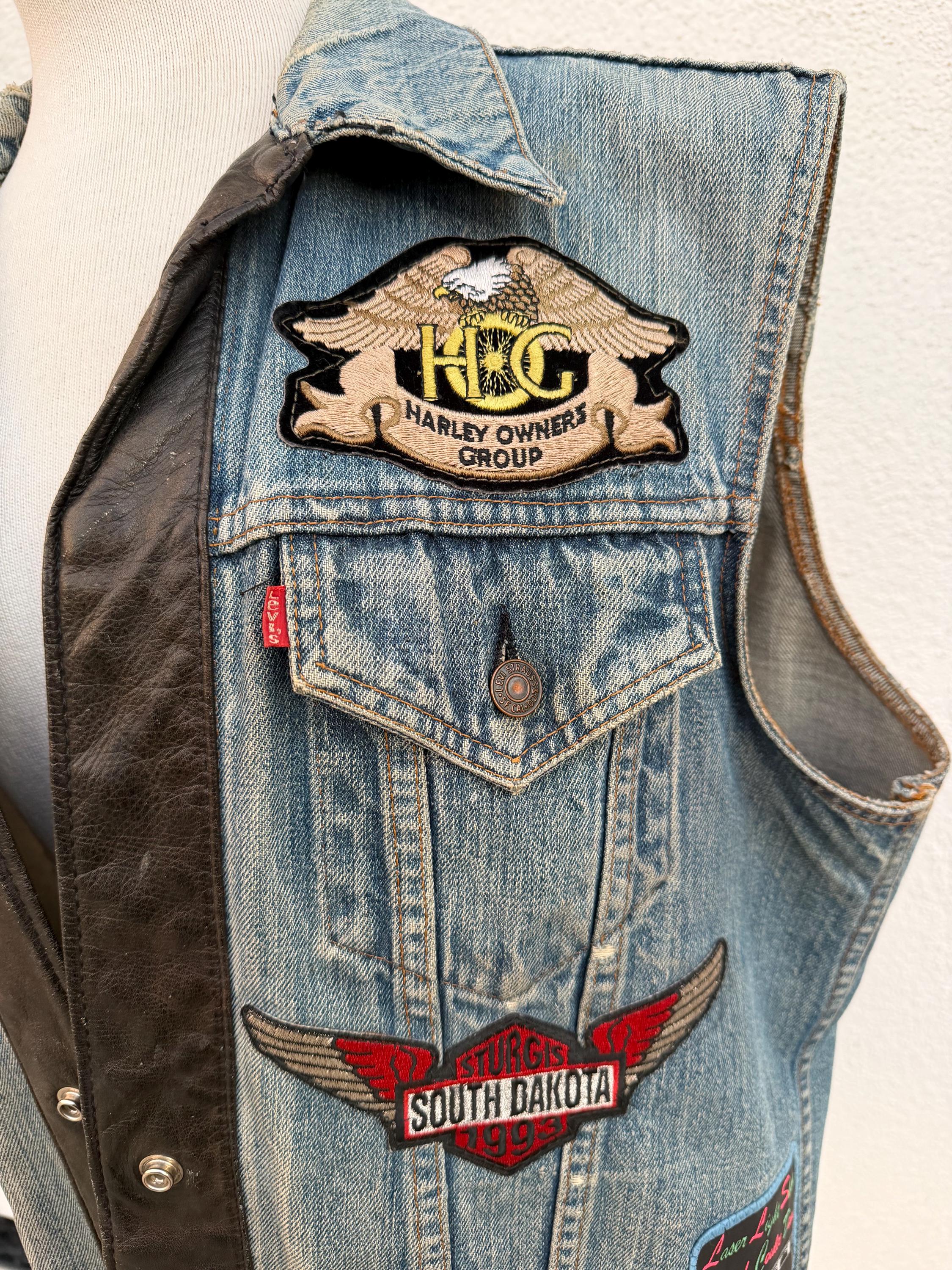 70's Levi's biker team vest バイクウェア・装備 車・バイク・自転車