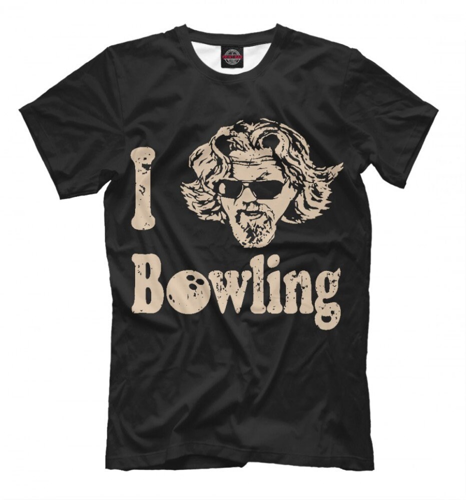 The Big Lebowski Graphic TShirt I Love Bowling Tee Etsy