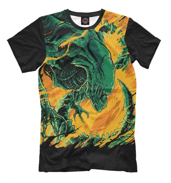 T-shirt fullprint Alien