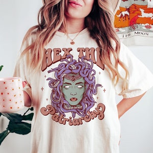 Hex The Patriarchy Medusa Shirt Mythology Shirt Snake Shirt Feminist Shirt Witchy Shirt Mystical Shirt Witch Shirt Greek Mythology