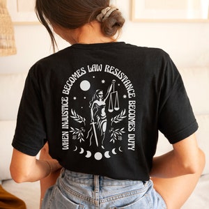 Chemise de protestation Chemise activiste Chemise de justice sociale Chemise féministe Pro Roe v Wade Chemise Droits reproductifs Chemise Pro Choice Shirt 1973 Chemise