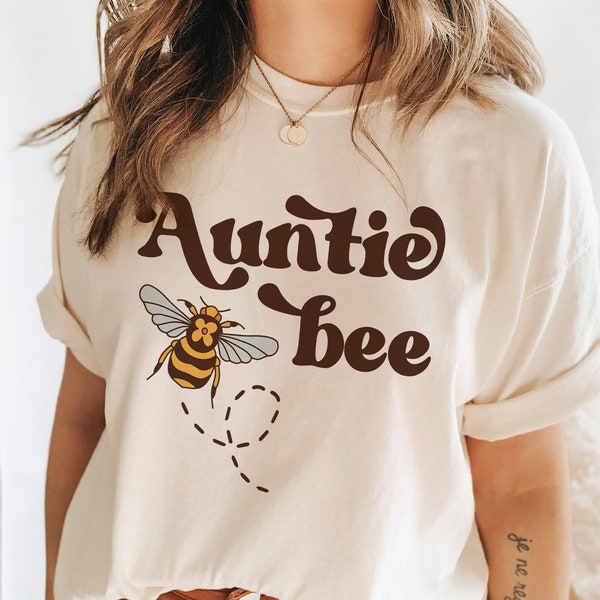 Auntie Bee Shirt Auntie Shirt Aunt Shirt Auntie Gifts Bee baby Shower Baby Announcement Shirt Family Shirts Pregnancy Shirt New Auntie Shirt