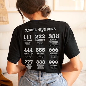 Angel Numbers Shirt Mystical Shirt Good Energy Shirt Law Of Attraction Shirt Meditation Shirt Spiritual Gifts