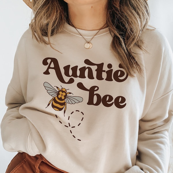 Sweat-shirt tante sweat abeille pour tante cadeau tante nouveau tante ras du cou sweat-shirt tante tante chemises cadeau pour tante cadeaux sweat à capuche tante