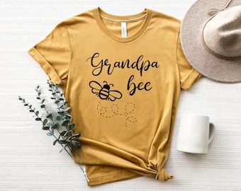 Grandpa Bee Shirt, Grandpa tshirt, gift for grandpa, Grandpa shirt, Gift For Grandad, Men's grandfather t shirt