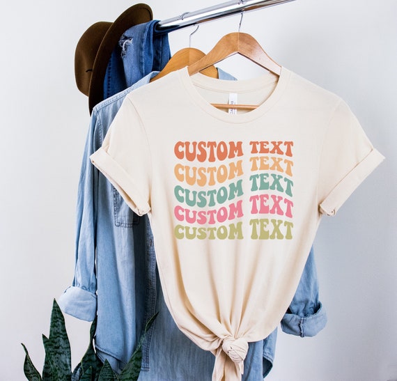 Retro Custom Shirt Custom Shirts Custom Tshirt Etsy