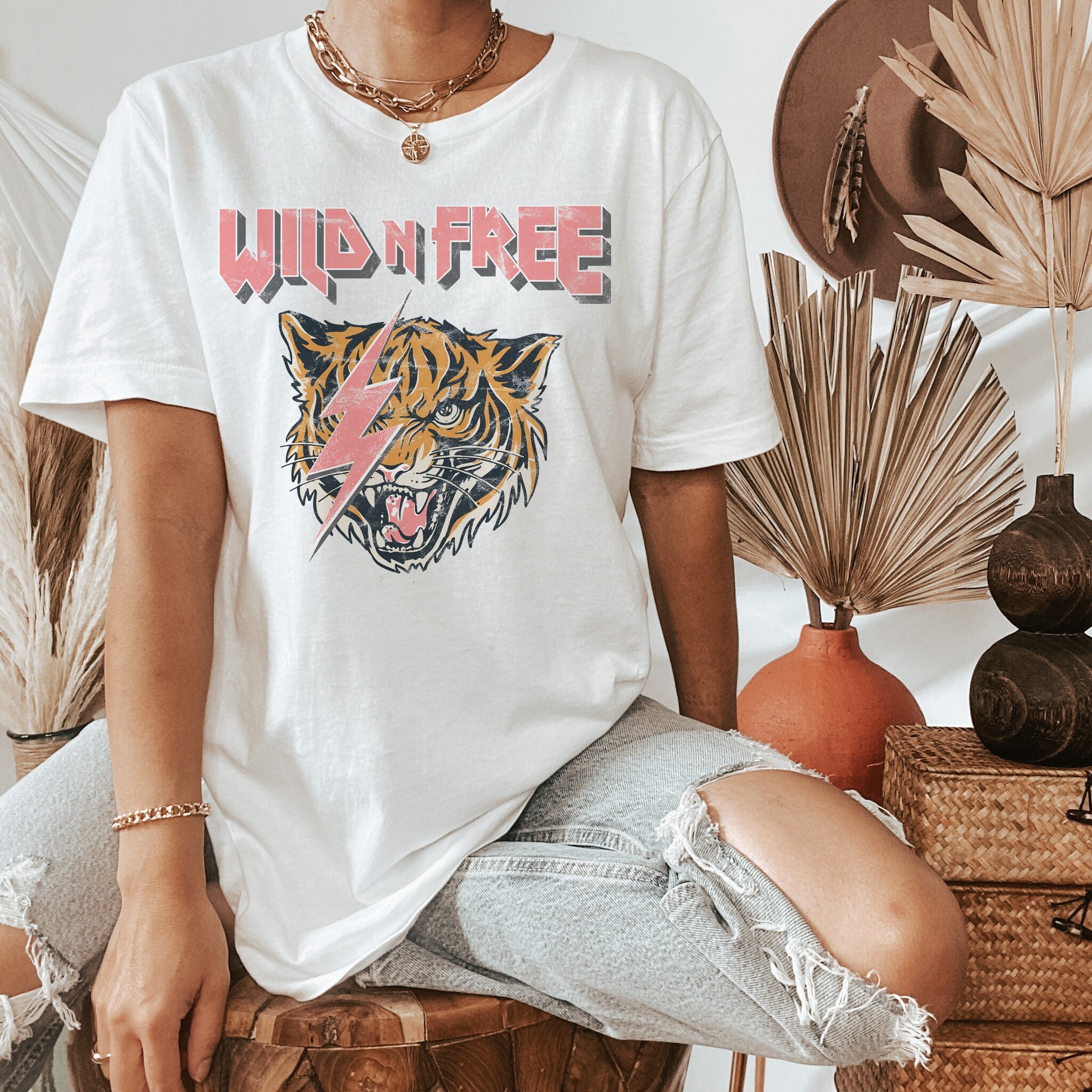 Wild N Free Tiger Shirt Bolt Shirt 