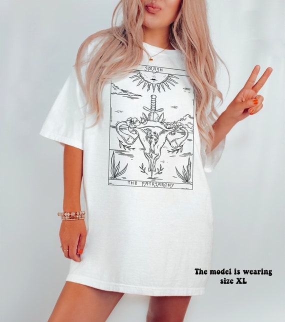 Tarot Shirt Tarot Card Shirt Mystical Shirt Celestial Shirt Witchy Shirt Tarot Clothing Astrology Shirt Feminist Shirt smash the patriarchy